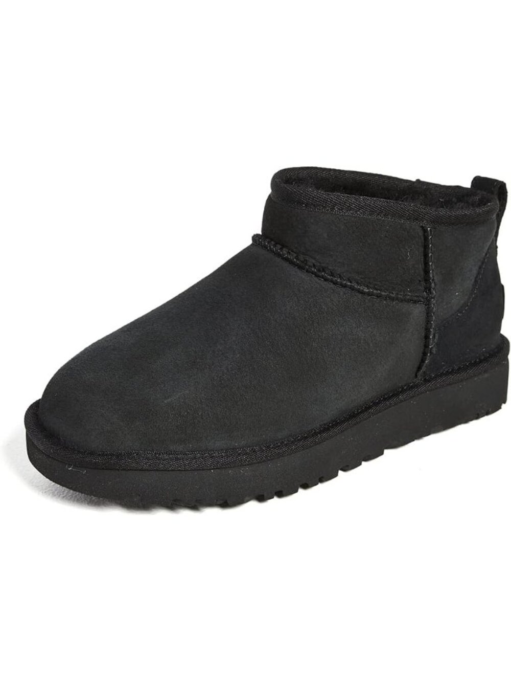 Ugg Women's Legacy Black Round Toe Imported Classic Ultra Mini SOLID Ankle Boots
